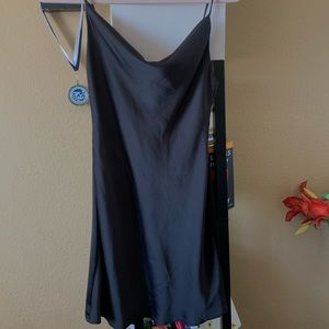 Princess Polly slip mini dress, size 2 in the color black